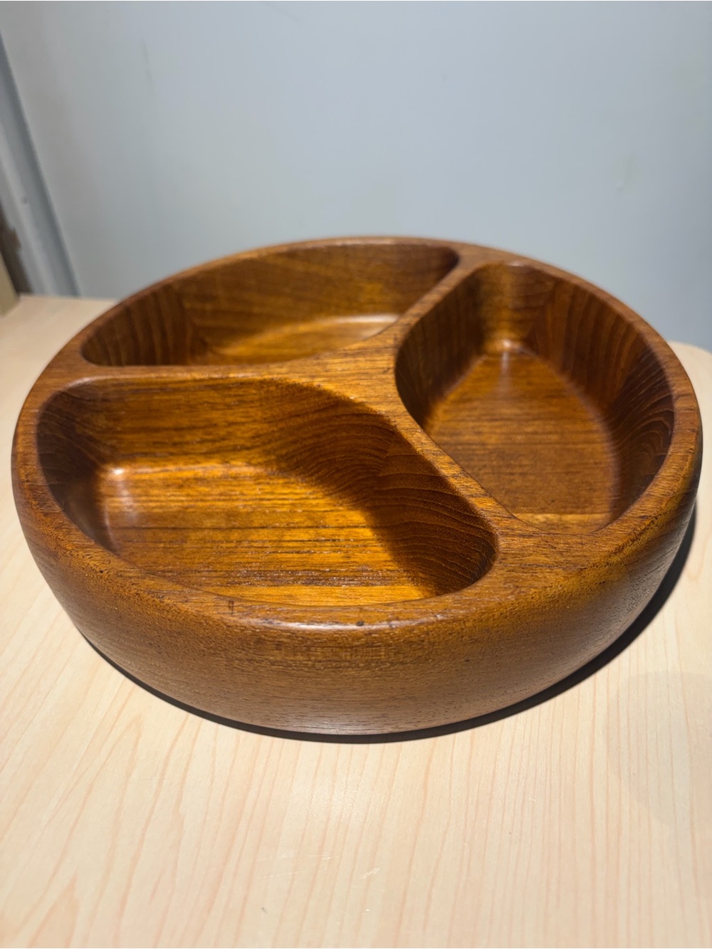 Jens Quistgaard Dansk IHQ Teak Wood Divided Bowl